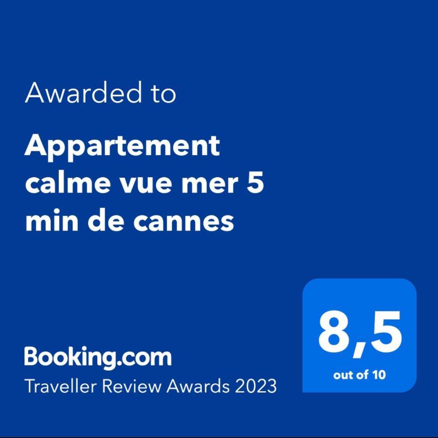 Sea View Panorama Quiet Europe Appartment Le Cannet Esterno foto